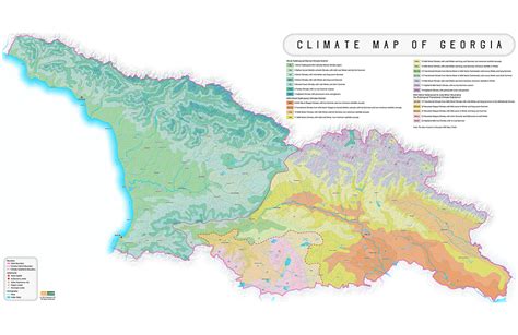 Georgia Country Climate Zones