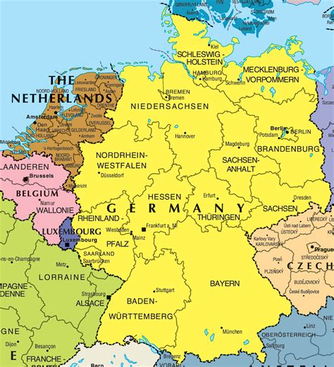 Germany Netherlands Belgium Map
