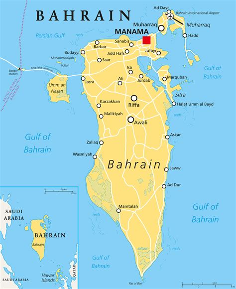 Google Map Of Bahrain And Surrounding Countries