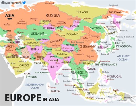 Google Map Of Europe And Asia With Countries