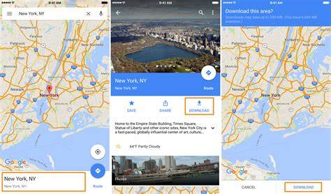 Google Map Offline Location