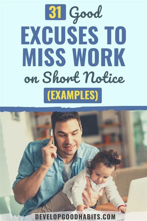 Great Excuses To Miss Work