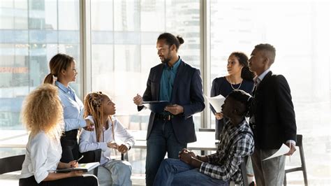 Group Of Employees Working In An Organization