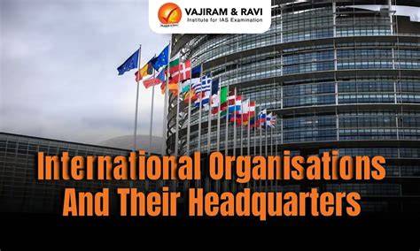 Headquarters Of Various Organisations