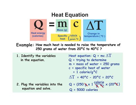 Heat Change Equation