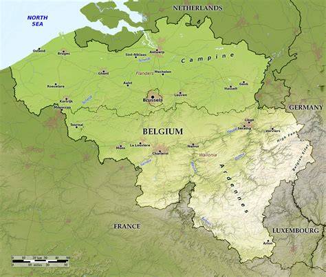 Historical Map Of Belgium