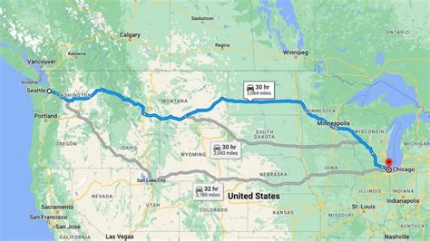 How Far Is From Chicago To Seattle