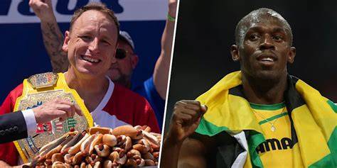 How Fast Can Joey Chestnut Run 100M