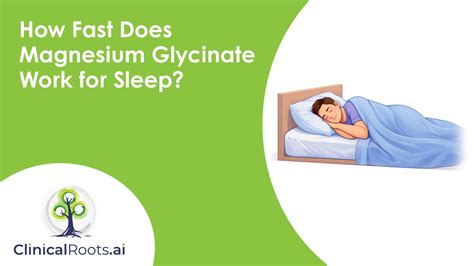 How Fast Does Magnesium Glycinate Work