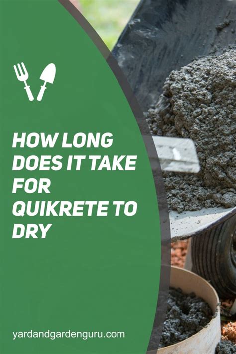 How Long Does Quikrete Take To Cure