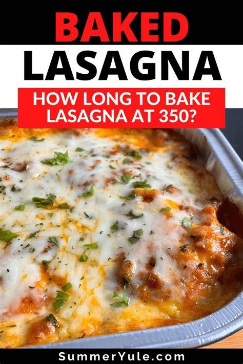 How Long To Cook Lasagna