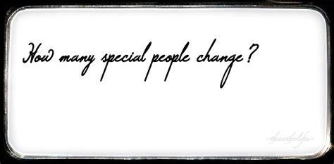 How Many Special People Change