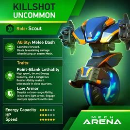 How Much Does Killshot Cost In Mech Arena