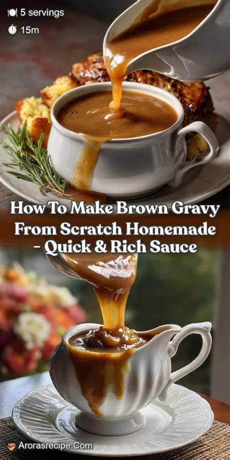 How To Make From Scratch Brown Gravy