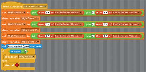 How To Make Leaderboard Scratch