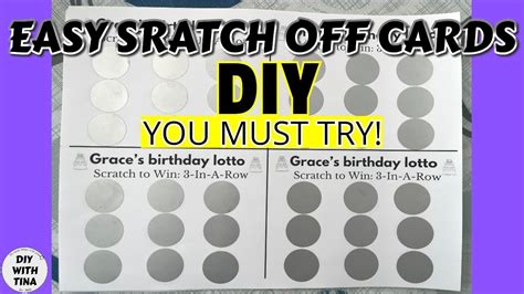 How To Make Scratch Off Cards