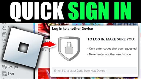 How To Quick Sign In Roblox Pc