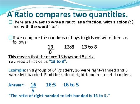 How To Read Ratio