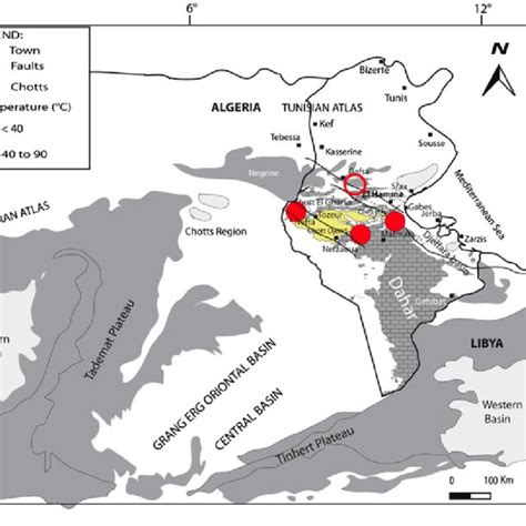Hydrogeological Map Of Algeria