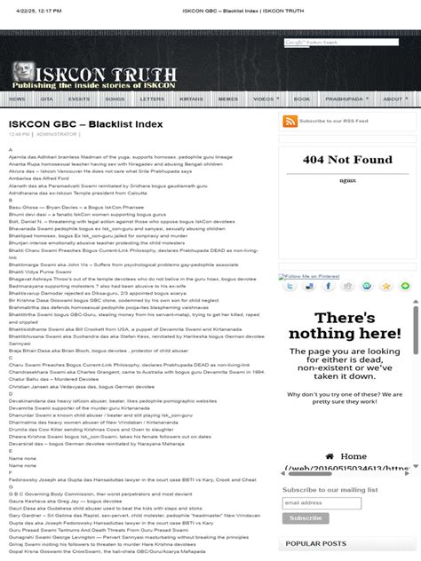 Index Of Blacklist