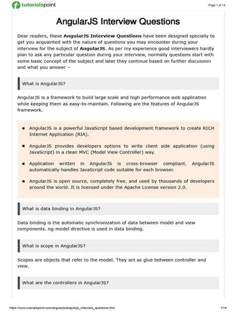 Interview Questions Of Angularjs