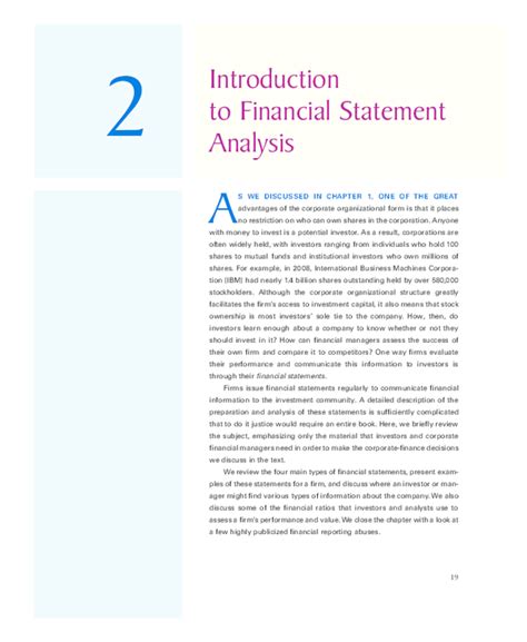 Introduction To Financial Statement
