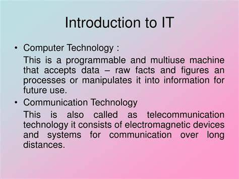 Introduction To Information Technology