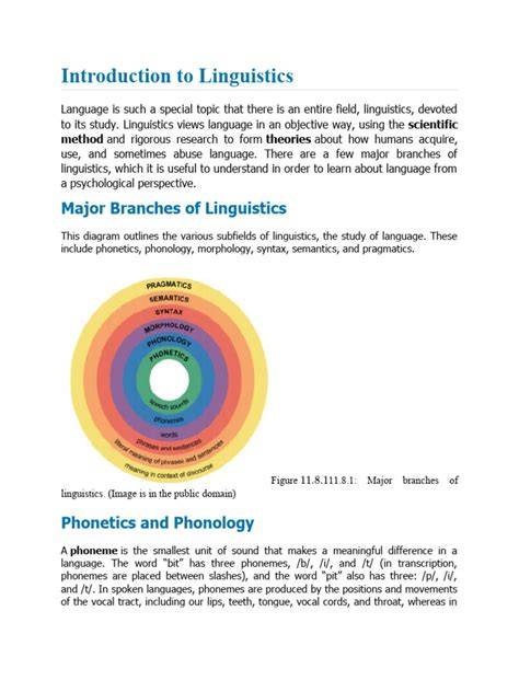 Introduction To Linguistics Adalah