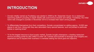 Introduction To Zomato