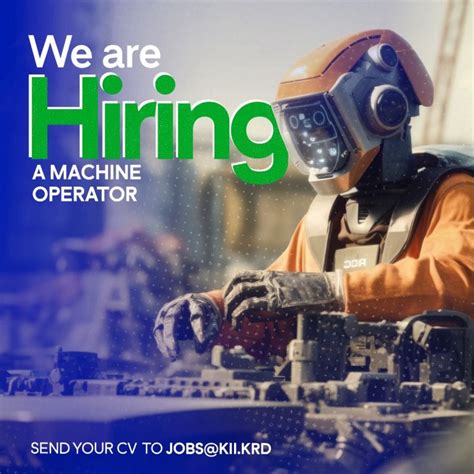 Job Vacancy Machine Operator