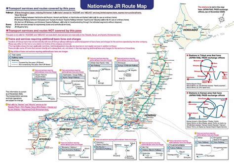 Jr Rail Map Of Japan