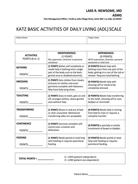 Katz Adl Index