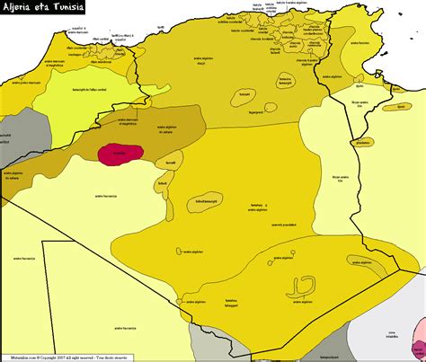 Language Map Of Algeria