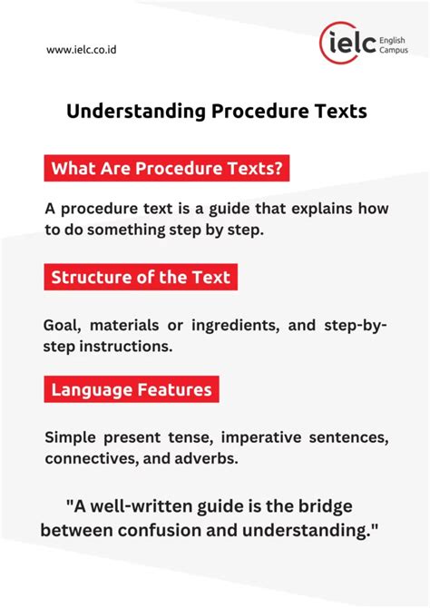 Language Of Procedure Text