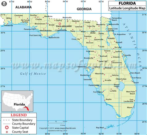 Latitude Longitude Of Florida