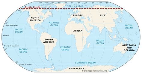 Latitude Of Arctic Circle