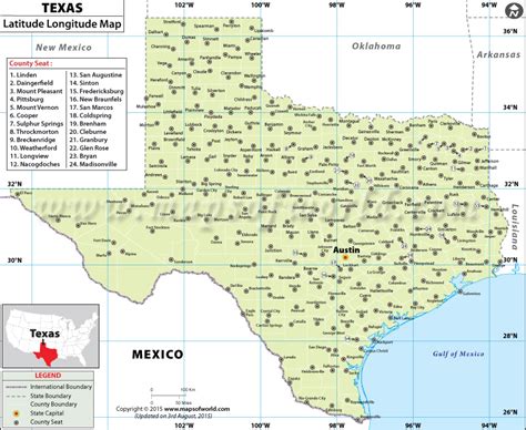 Latitude Of Austin Texas