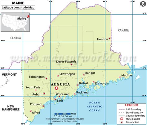 Latitude Of Portland Maine
