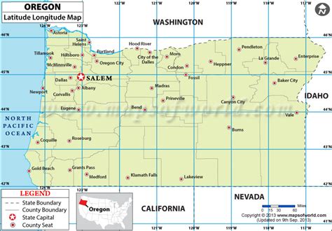 Latitude Of Portland Oregon