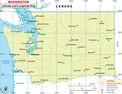 Latitude Of Washington State