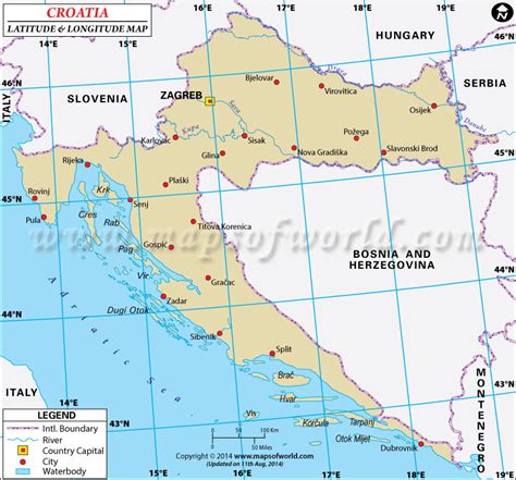 Latitude Of Zagreb Croatia