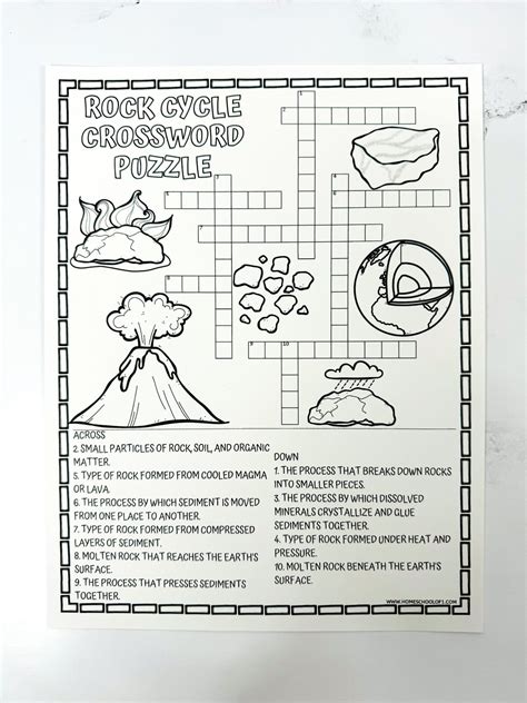 Layers Of Rock Crossword