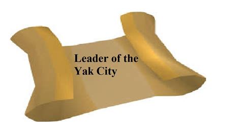 Leader Of Yak City Osrs