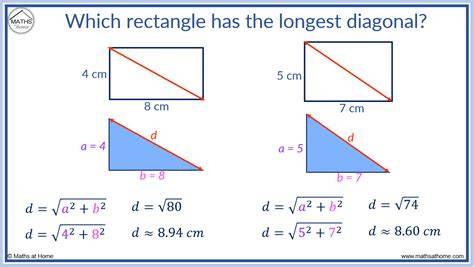 Length Of Diagonal Of Rectangle