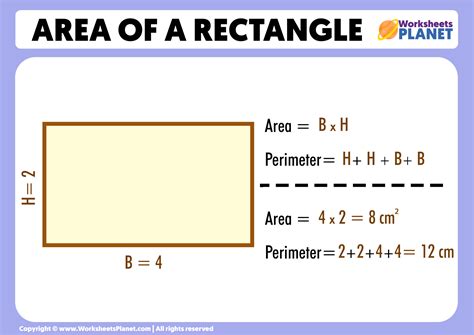 Length Of Rectangle Formula With Area