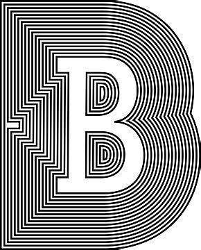 Letter Bline Drawing