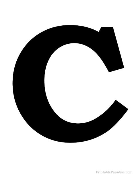 Letter C Silhouette