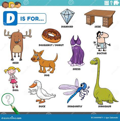 Letter D Object Drawing