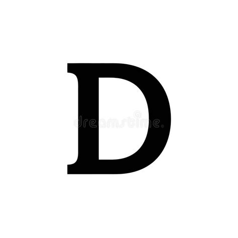 Letter D Silhouette