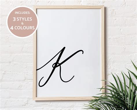 Letter K Calligraphy